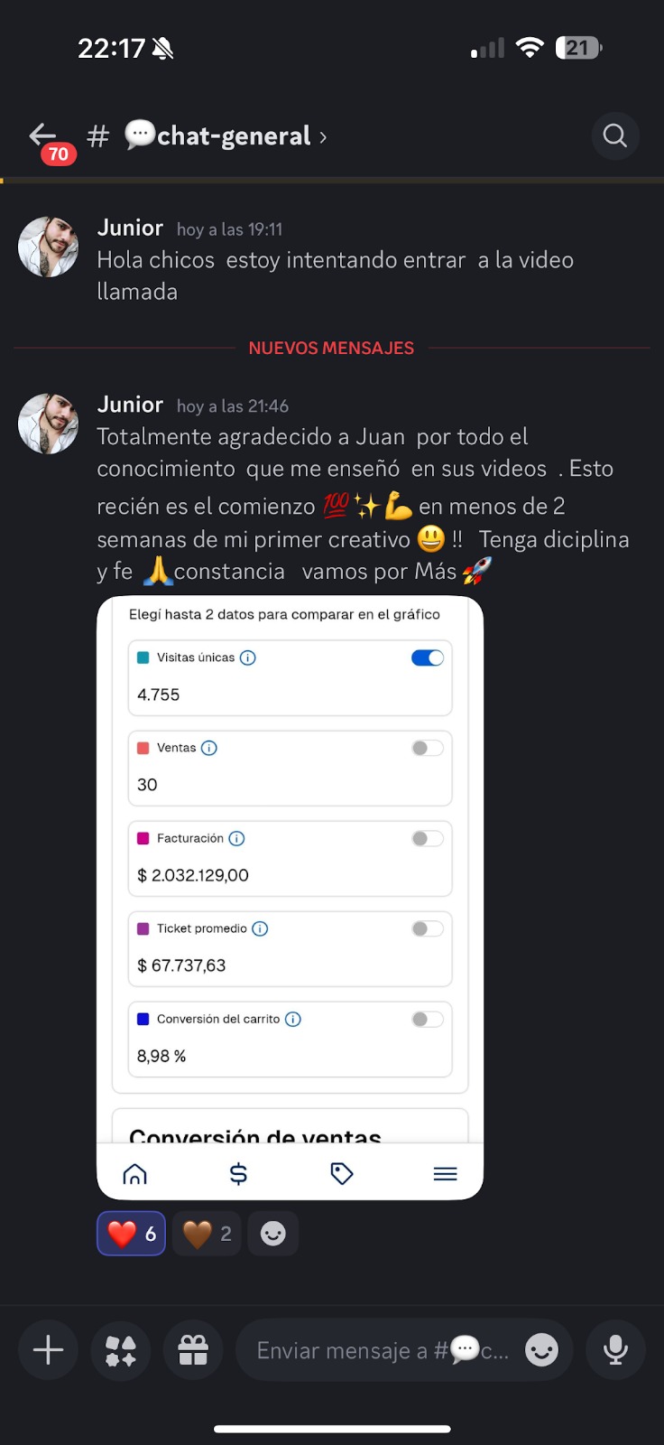 Resultado de un alumno