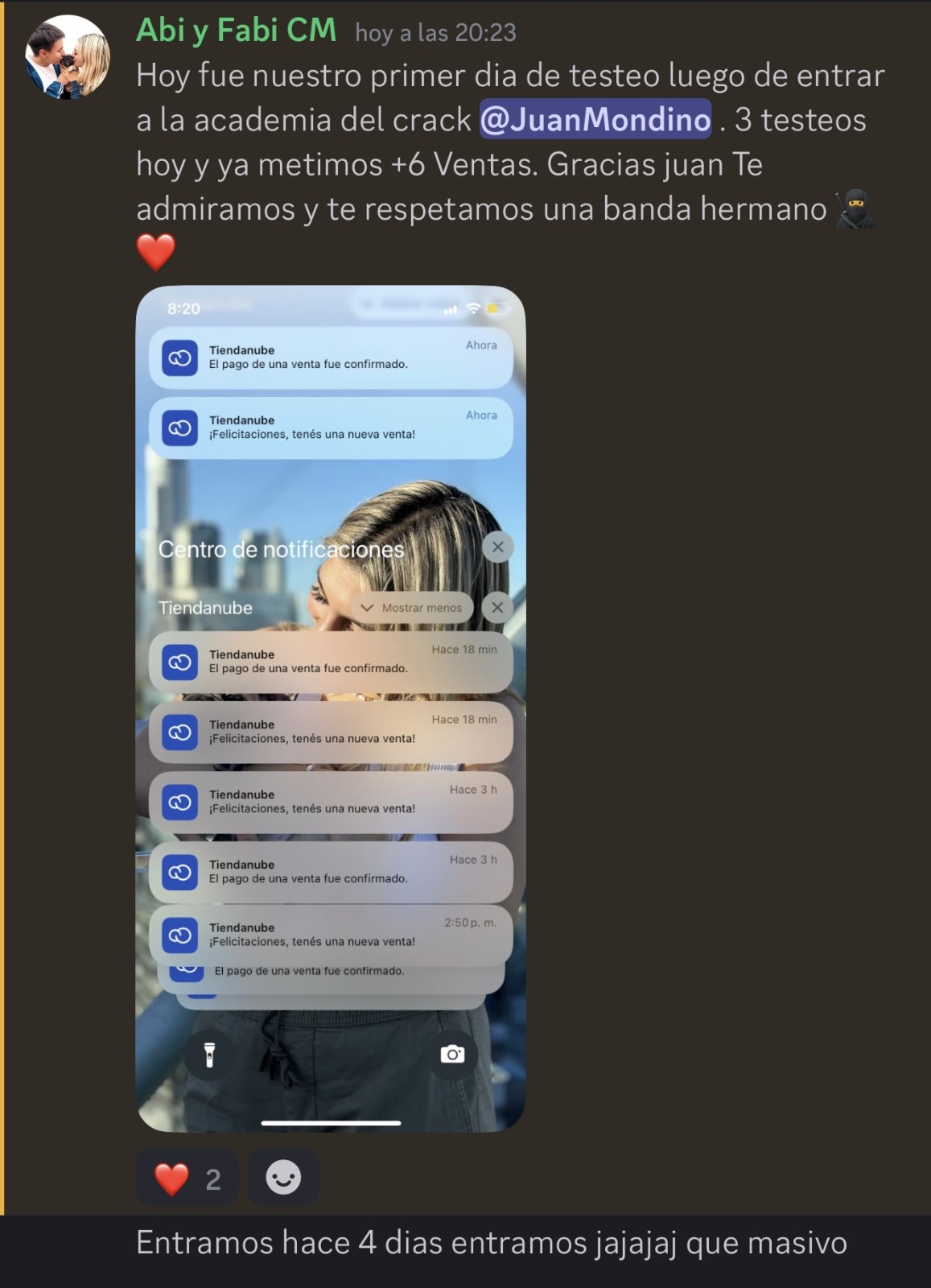 Resultado de un alumno