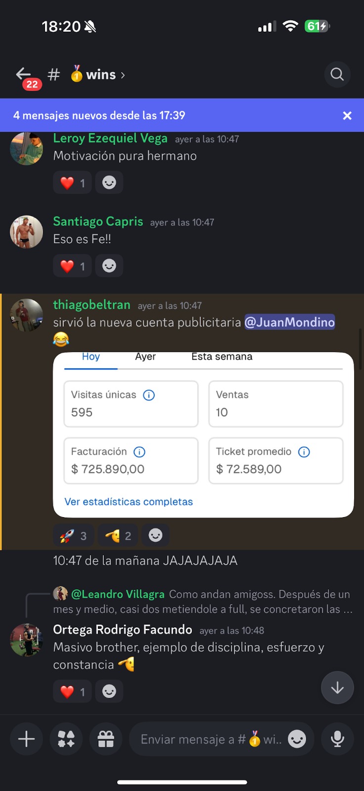 Resultado de un alumno