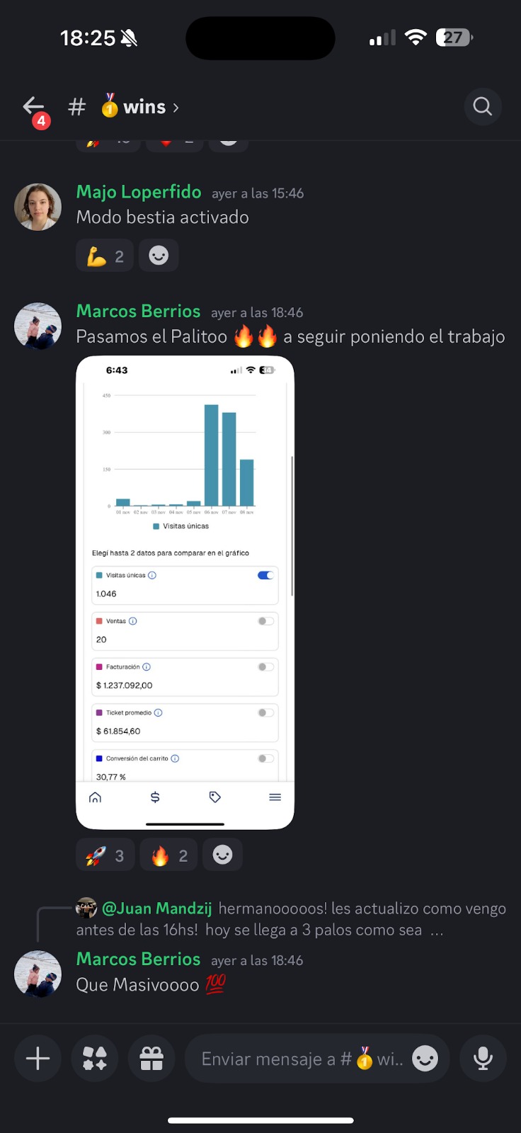 Resultado de un alumno