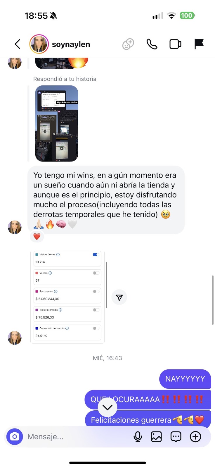 Resultado de un alumno