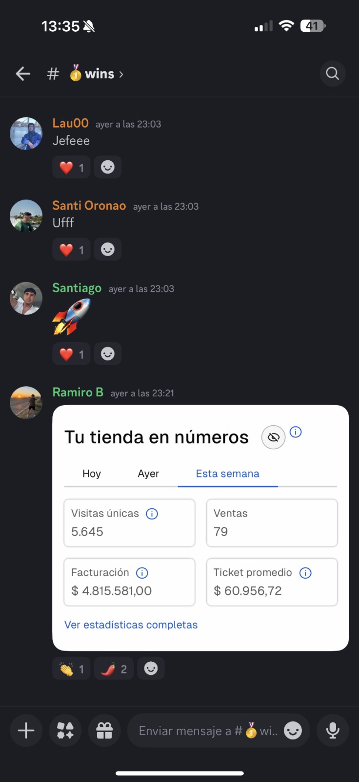Resultado de un alumno