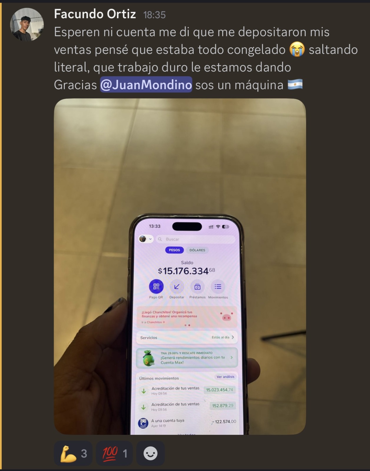 Resultado de un alumno