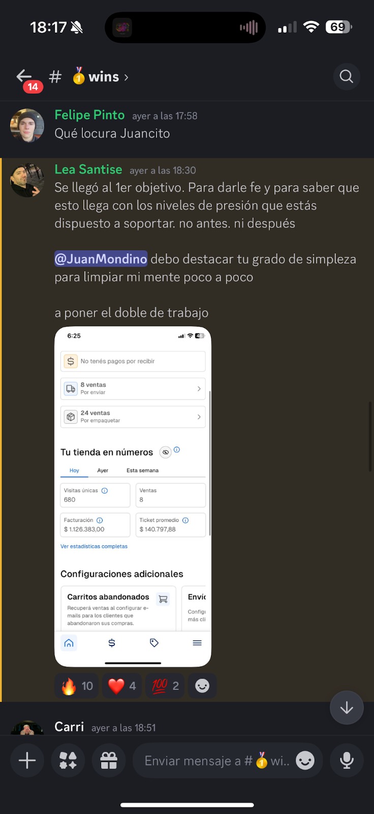 Resultado de un alumno