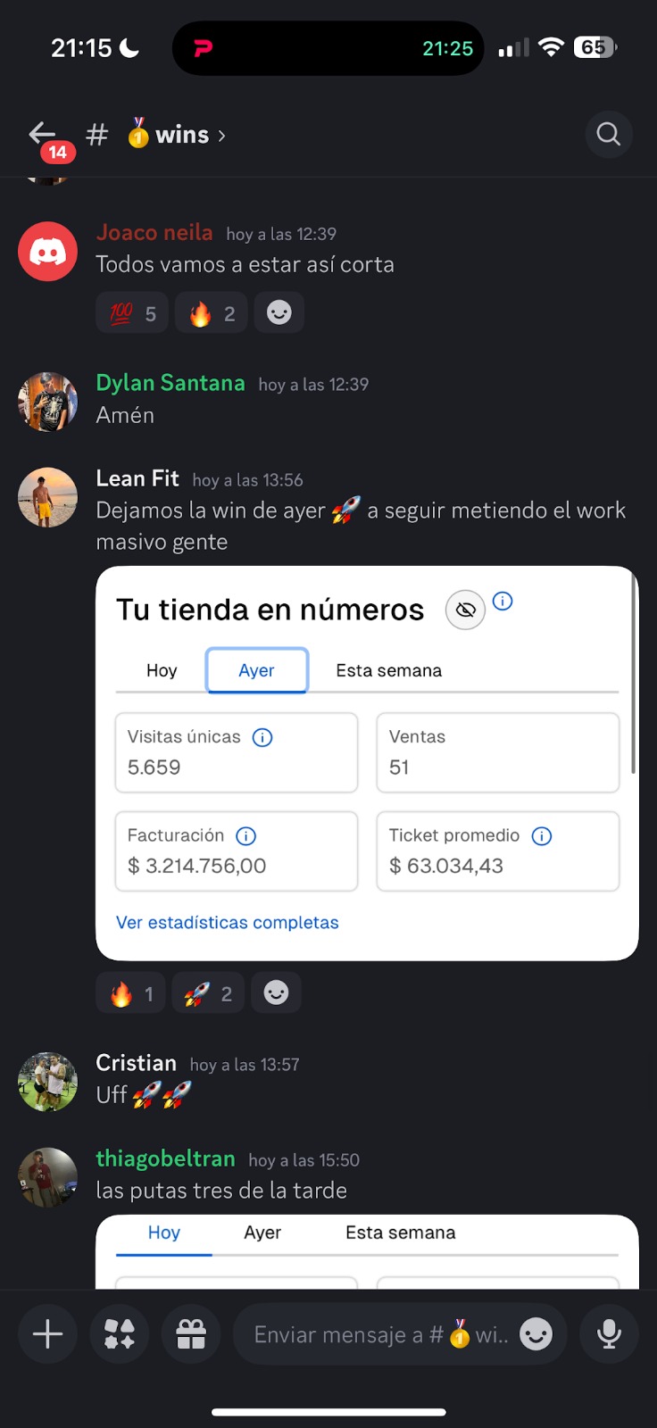 Resultado de un alumno